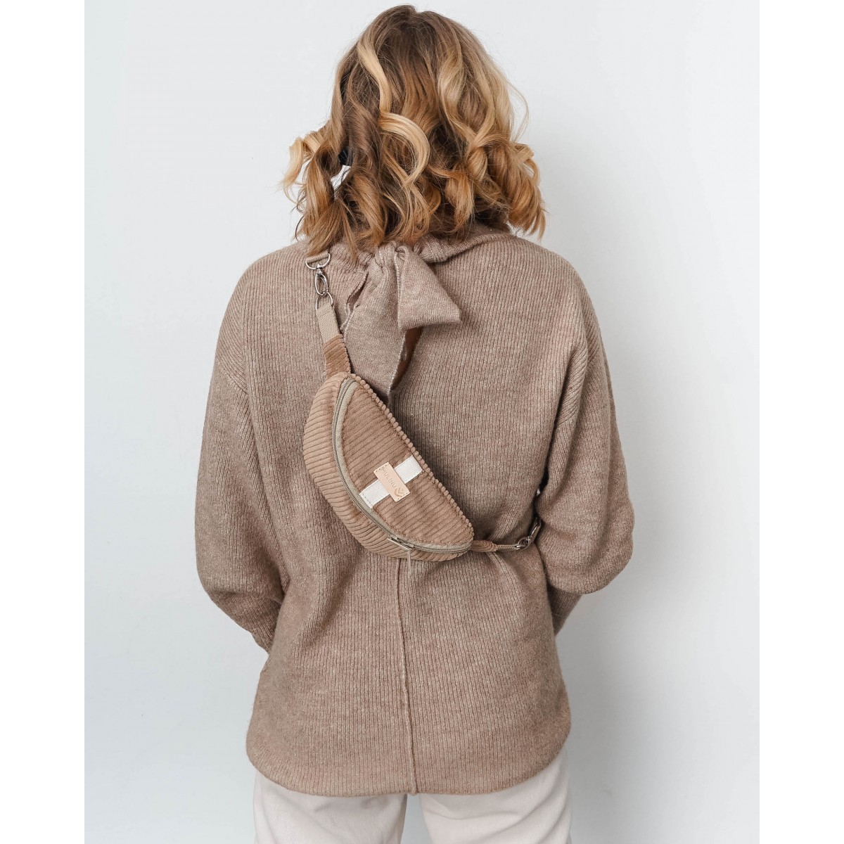 MULINU - Bauchtasche | Hipbag HENNES Breitcord Sand