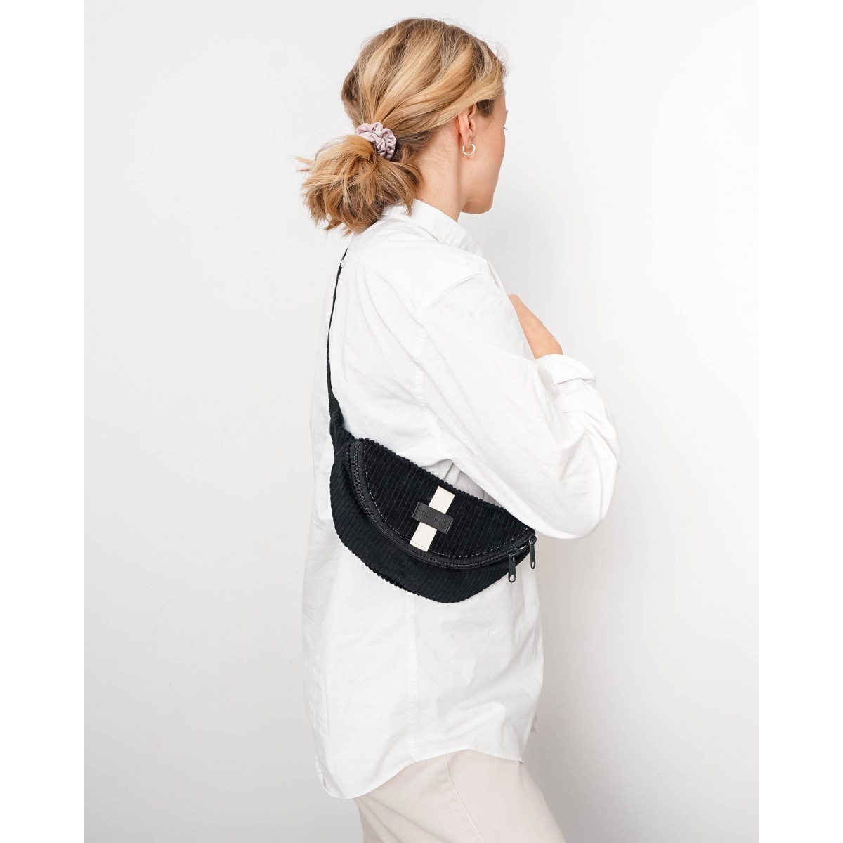 MULINU - Bauchtasche | Hipbag HENNES Breitcord Schwarz