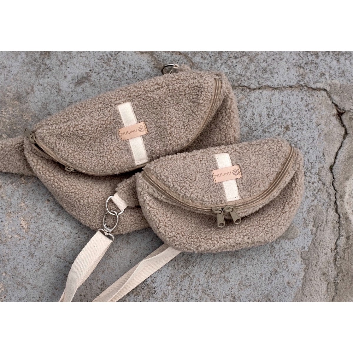 MULINU | Teddy Bauchtasche Hennes Sand