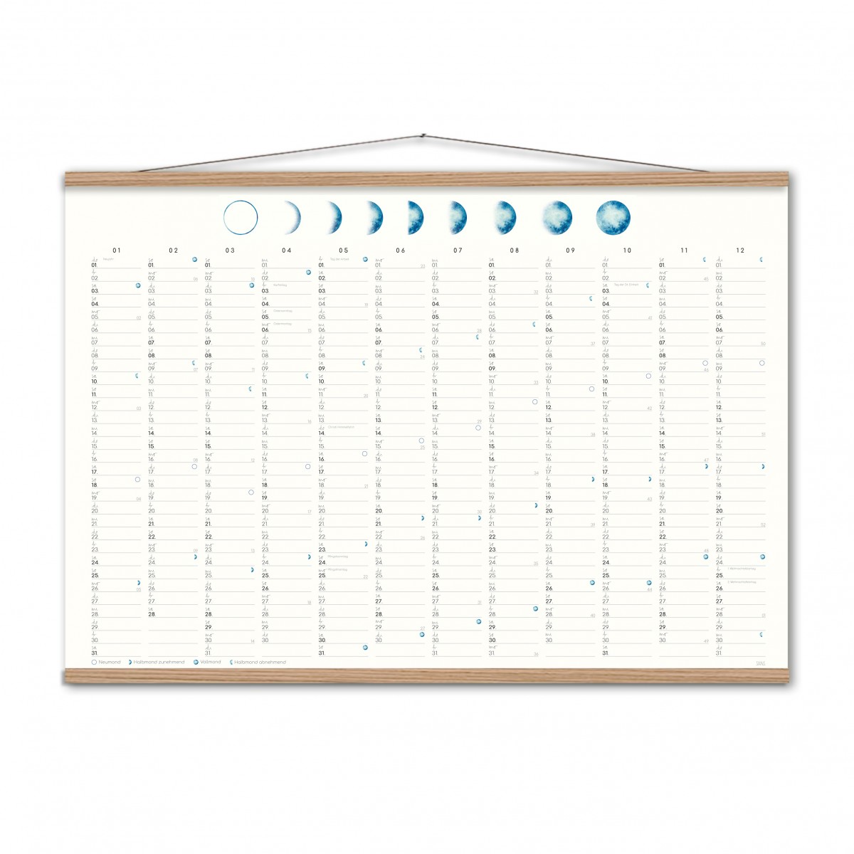 Mondkalender 2026 - SANS