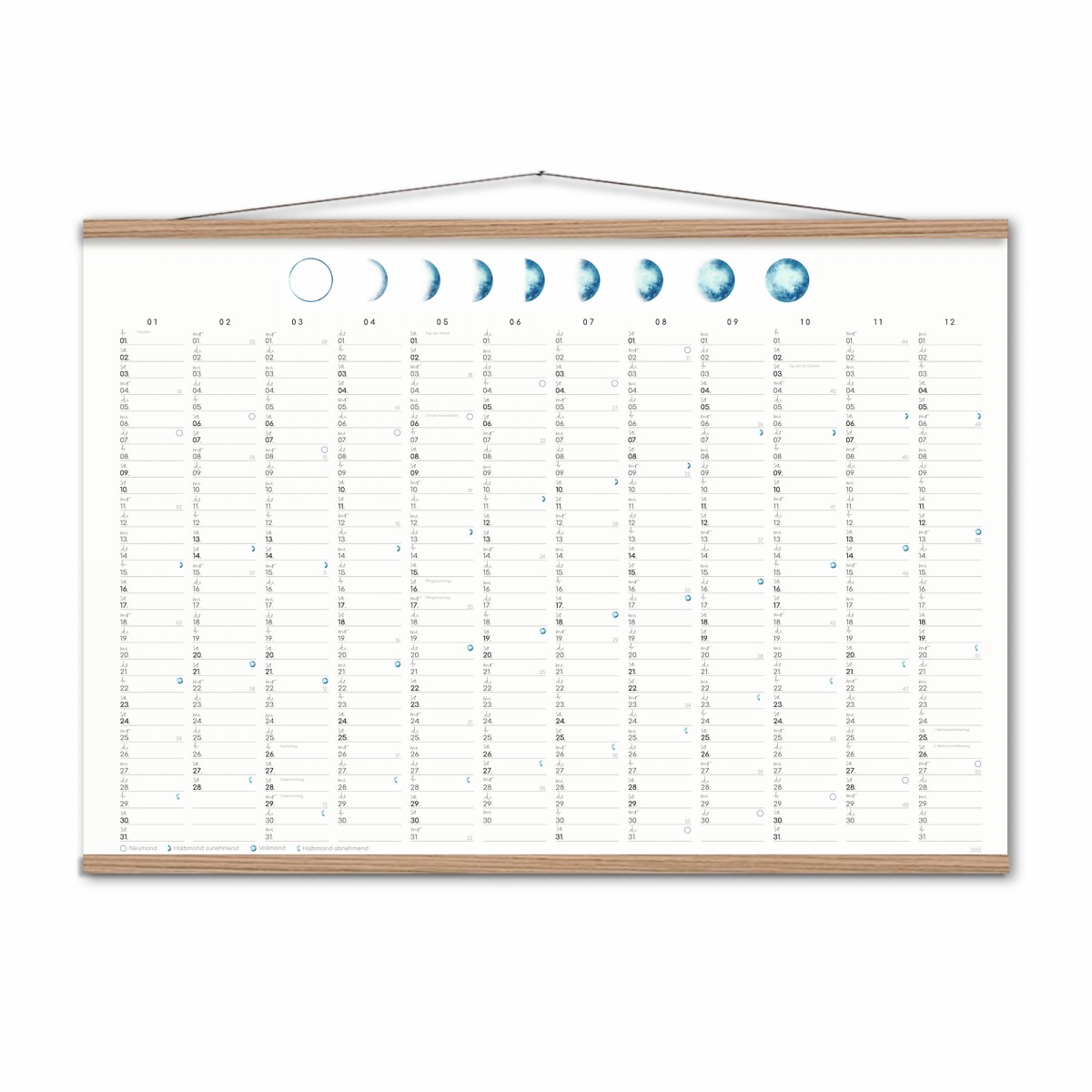 Mondkalender 2027 - SANS