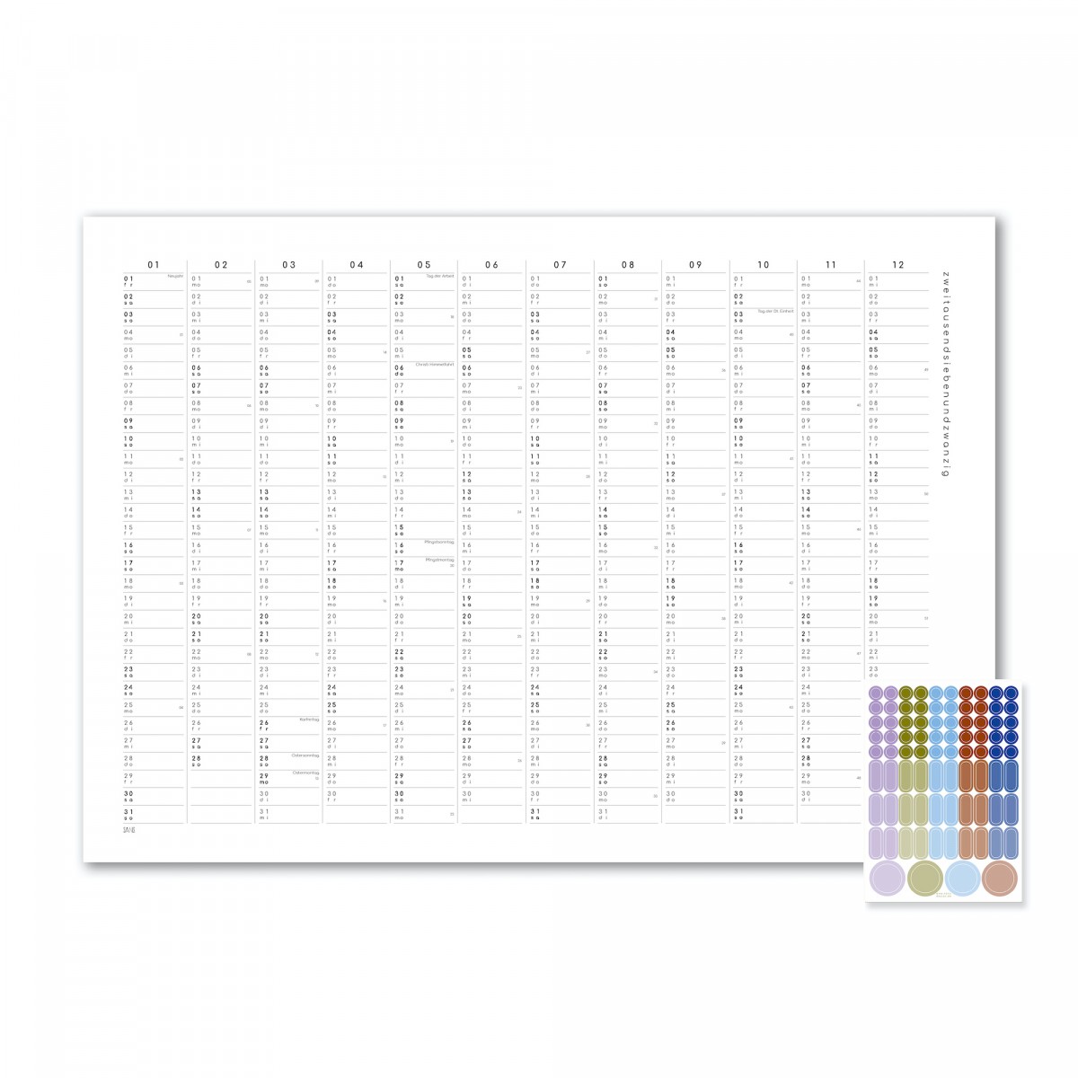 Jahresplaner / Kalender 2027 - SANS.