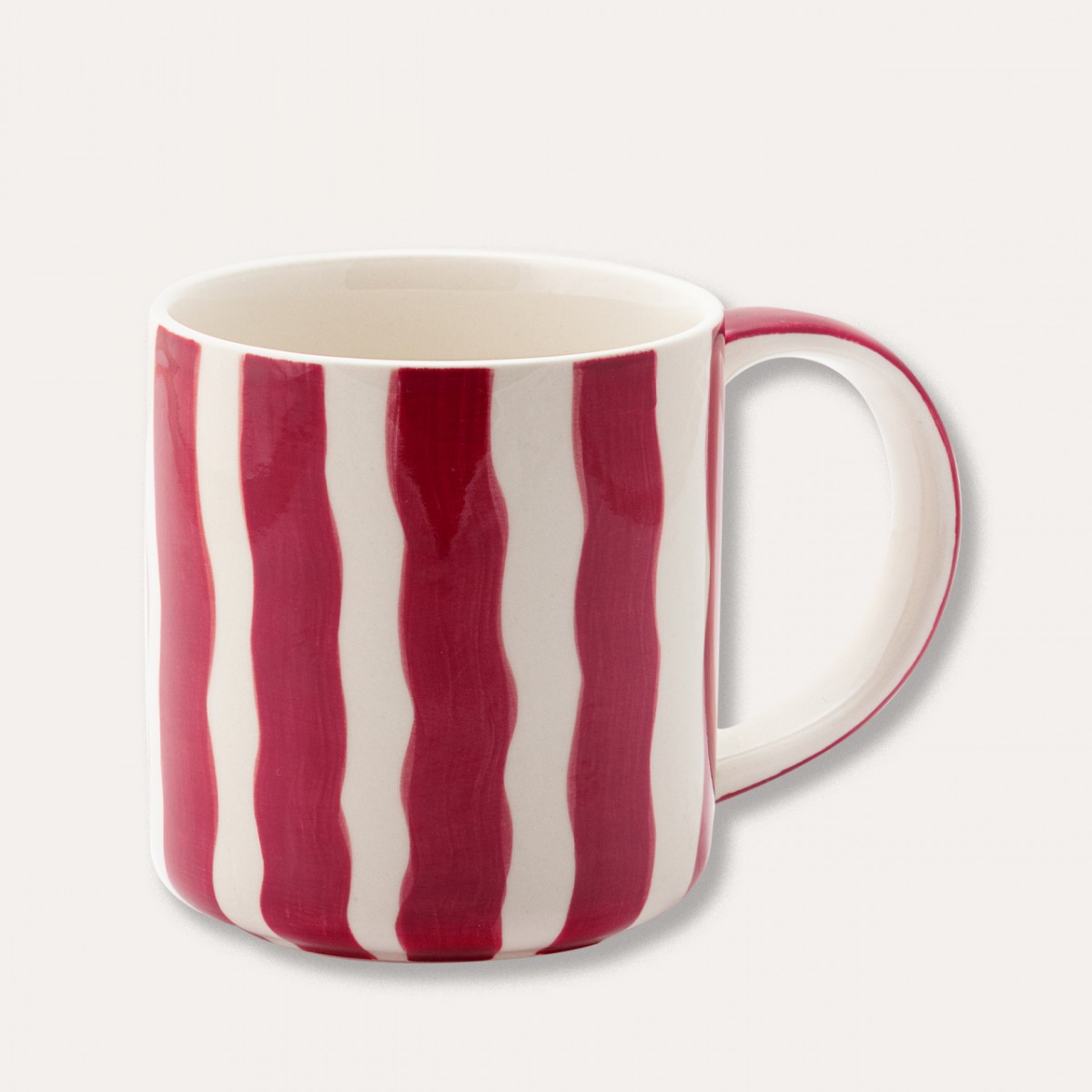 Magazin Minori - Becher Stripes - tramonto red