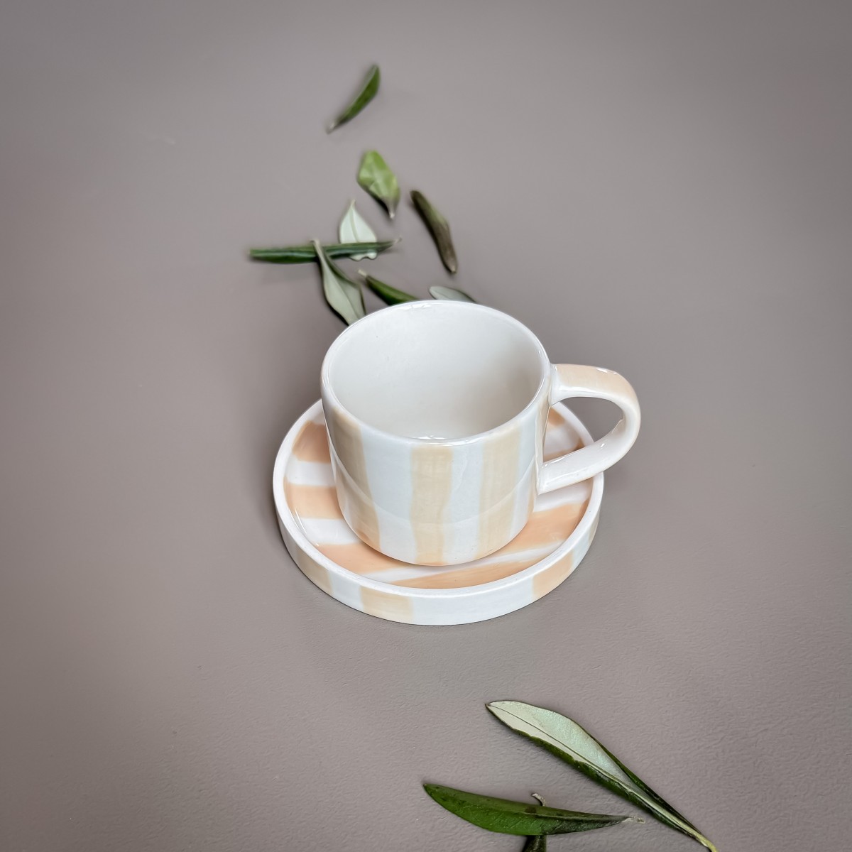 Magazin Minori - Espresso Stripes - boho beige (2er Set - 4 Teile)