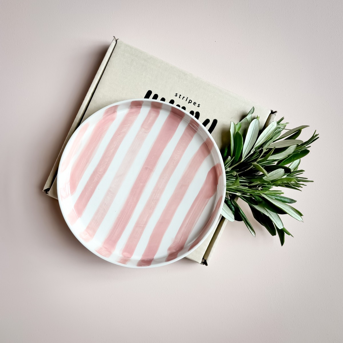 Magazin Minori - Teller Stripes - incanto rose
