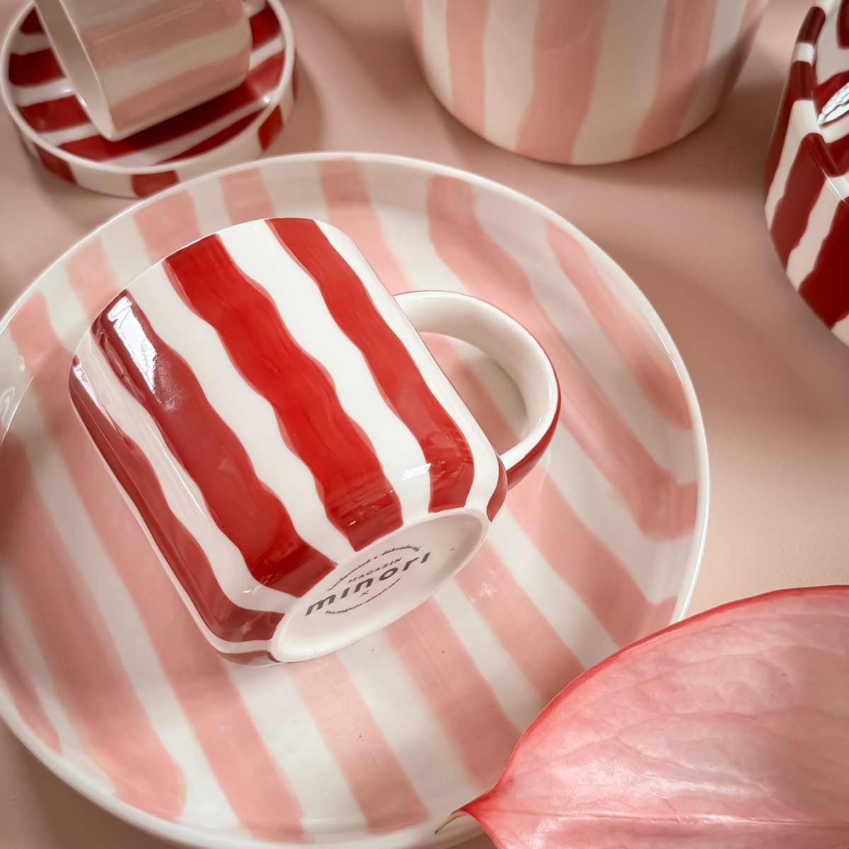 Magazin Minori - Teller Stripes - incanto rose