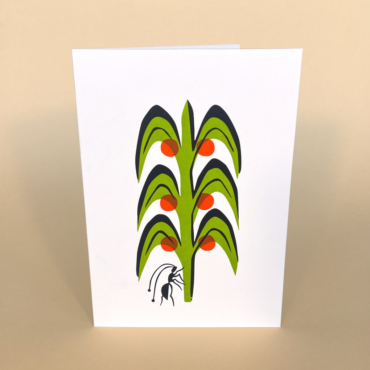Print now - Riot later ● Frühlingspflanze, Karte mit Umschlag