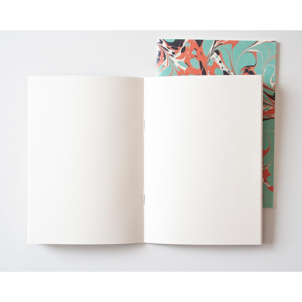 Notizheft A5 Marmor mint koralle // Papaya paper products