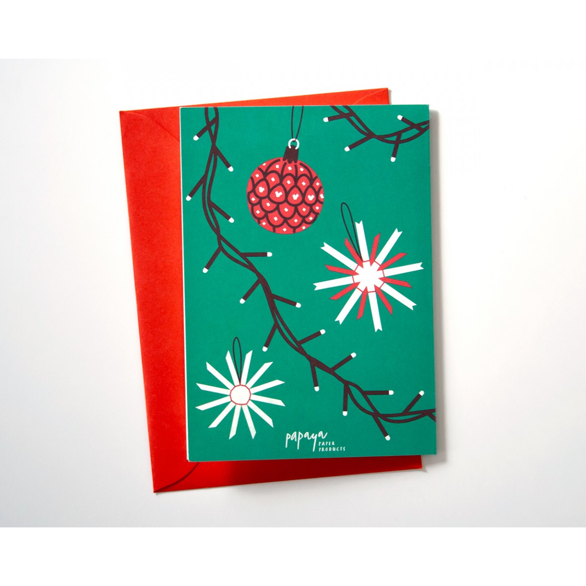 Weihnachtskarte »Merry Christmas« // Papaya paper products