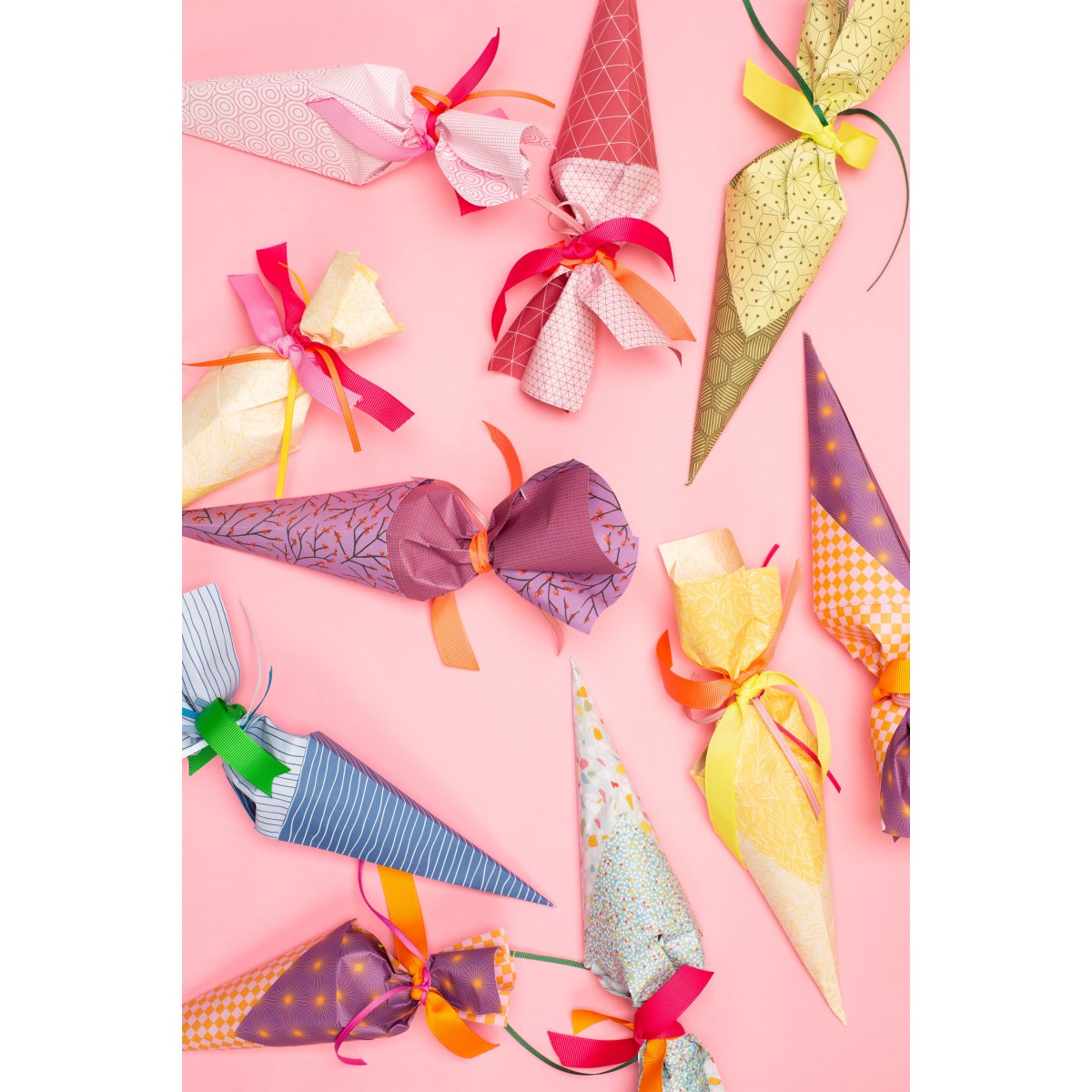Mini Schultüte Bastelset zur Einschulung in Rosa - My Pretty Circus