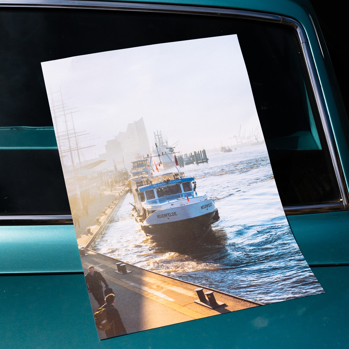 'Morgens am Hafen' limitierter Fotodruck auf Naturpapier, DIN A2, klimaneutral gedruckt / Ankerwechsel Verlag