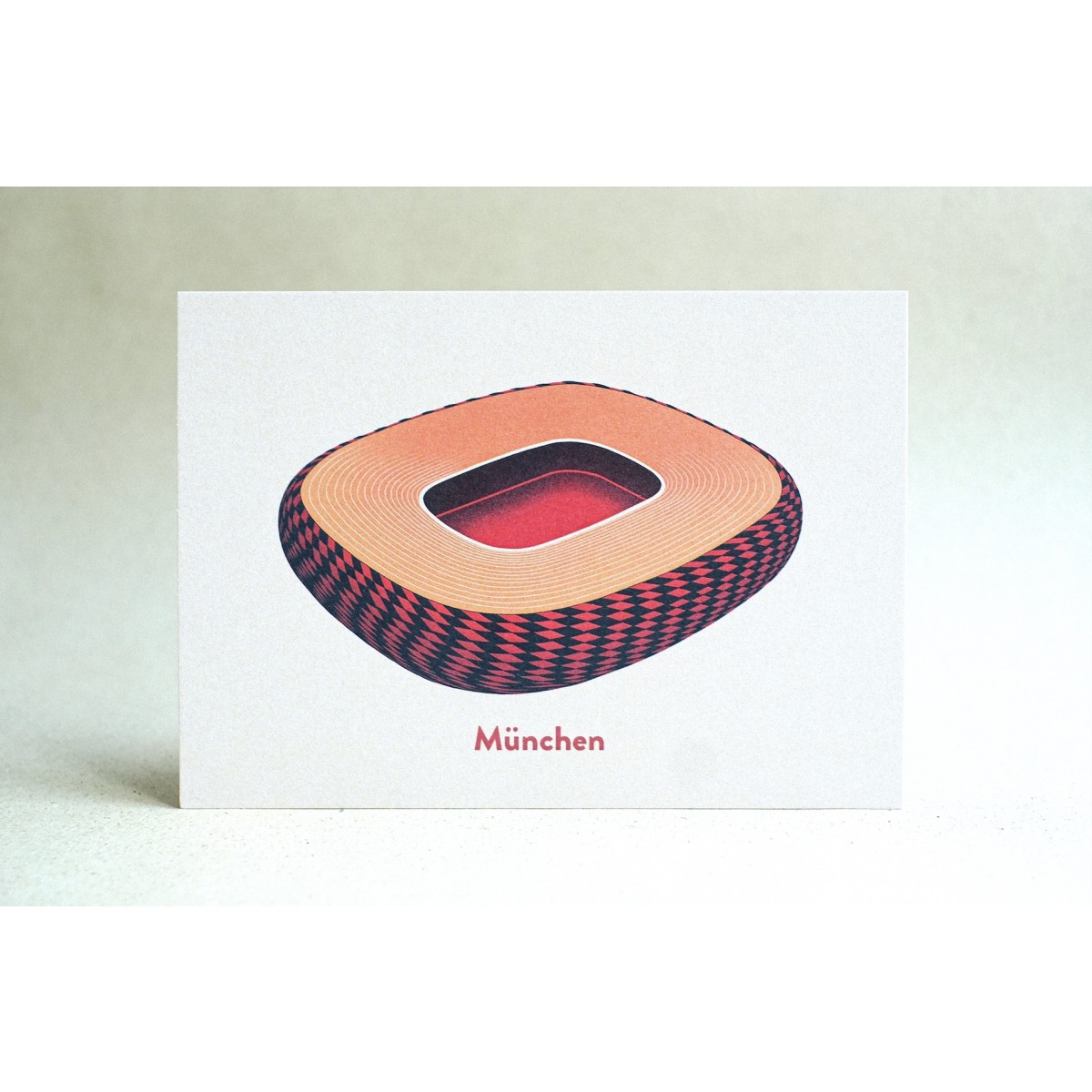 Postkarte für Fußball-Fans Stadion München - Allianz Arena | ostkarte