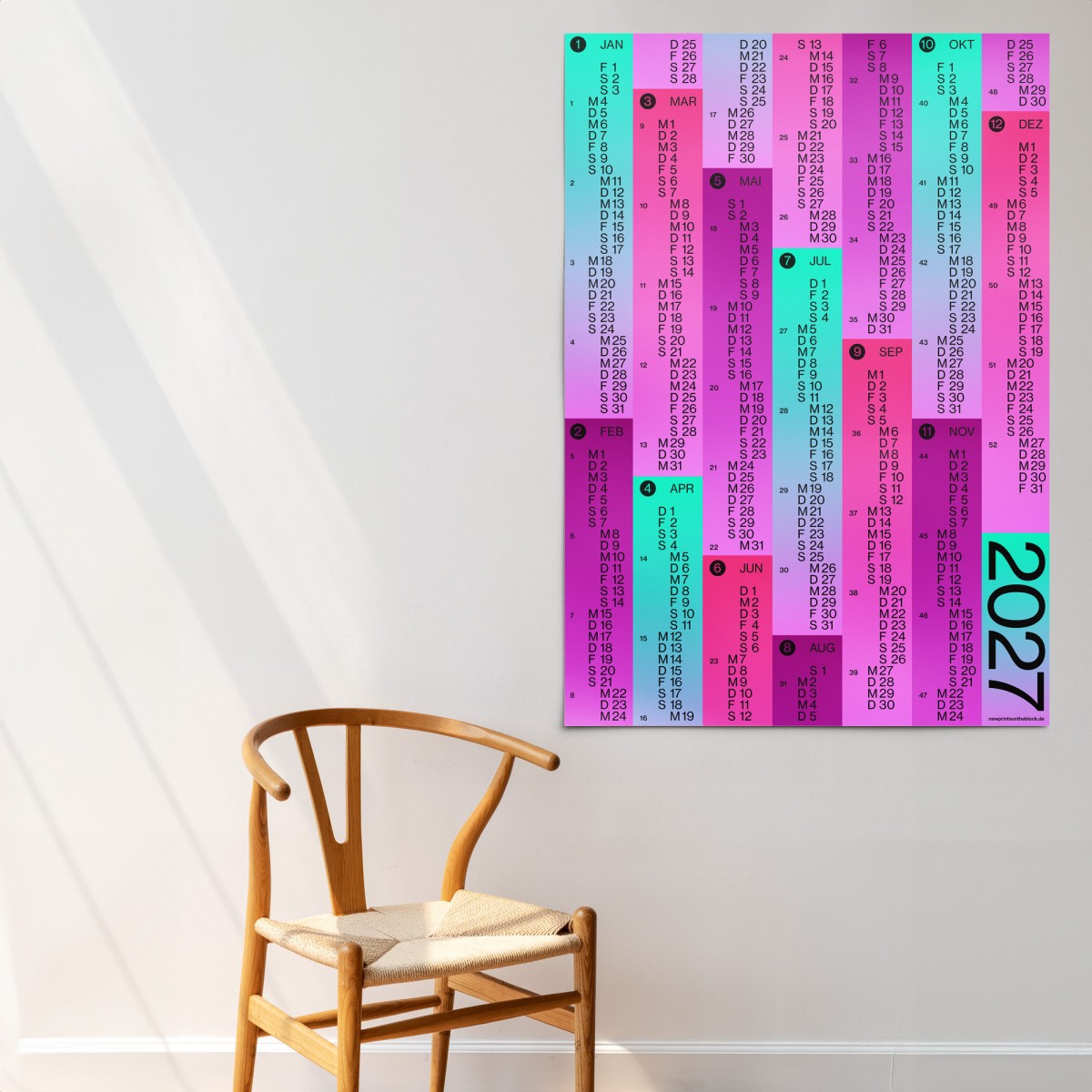 NEW PRINTS ON THE BLOCK / Jahresplaner 2027