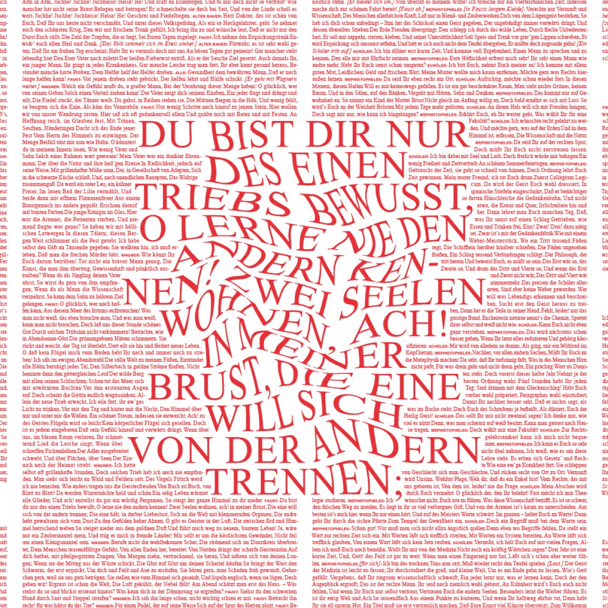 NEW PRINTS ON THE BLOCK / Plakat & Buch »Faust« von Goethe