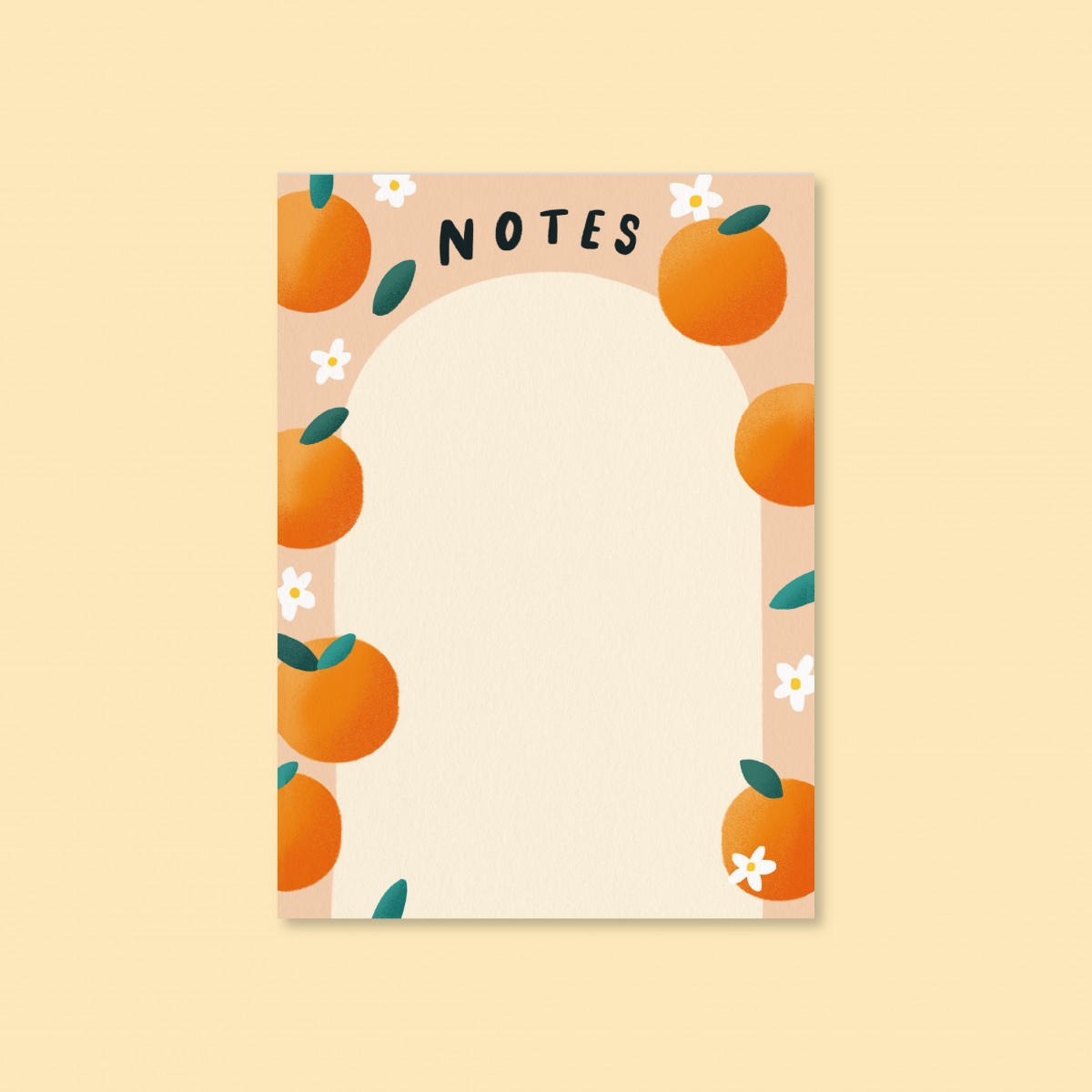 Notizblock Orange A6 / Svea Hansohn Illustration