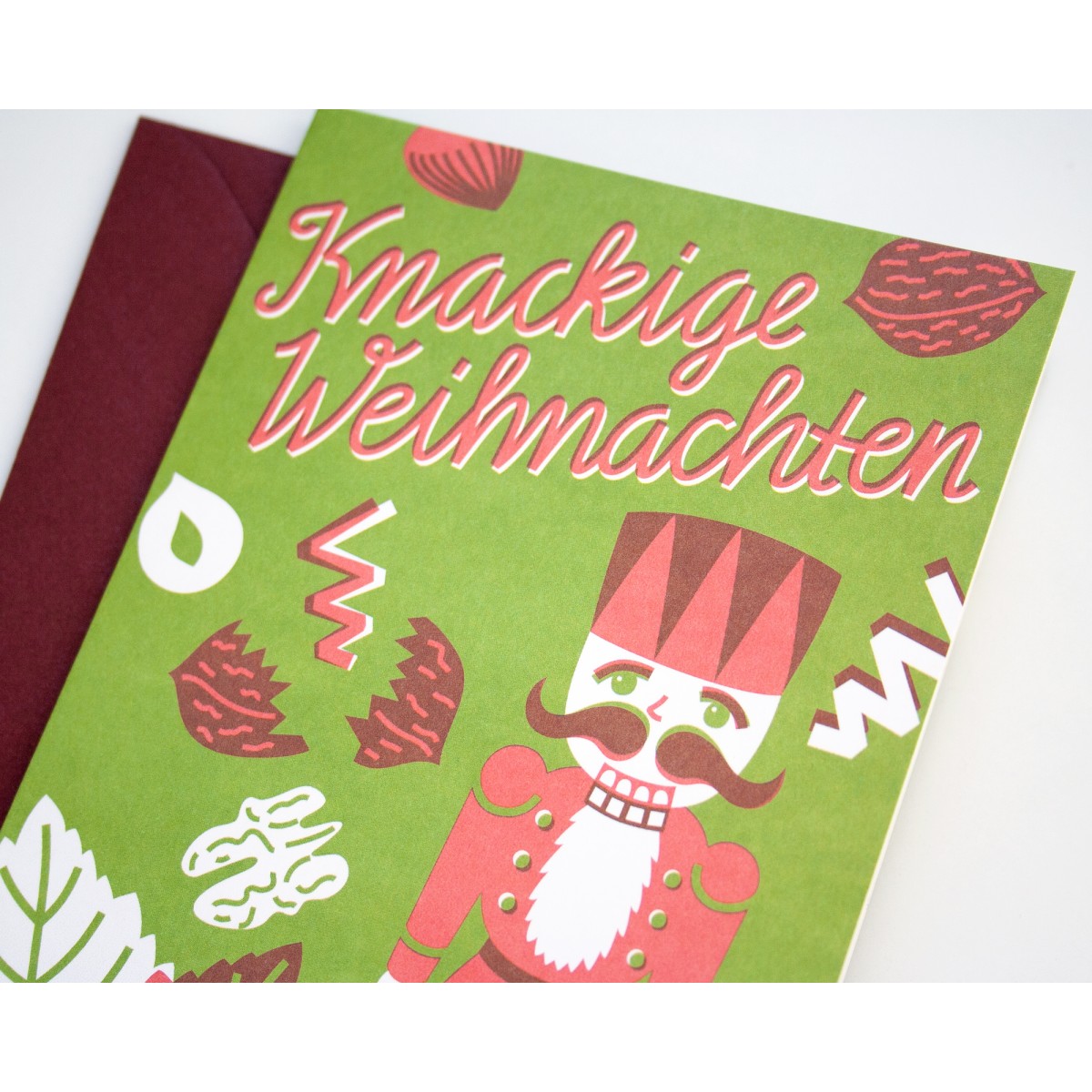 4er Set Weihnachtskarten illustriert // Papaya paper products