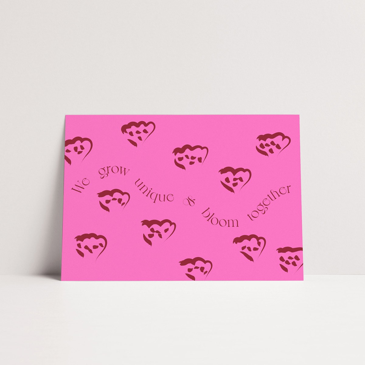 Karte BLOOM (pink) von ODE TO AYVI
