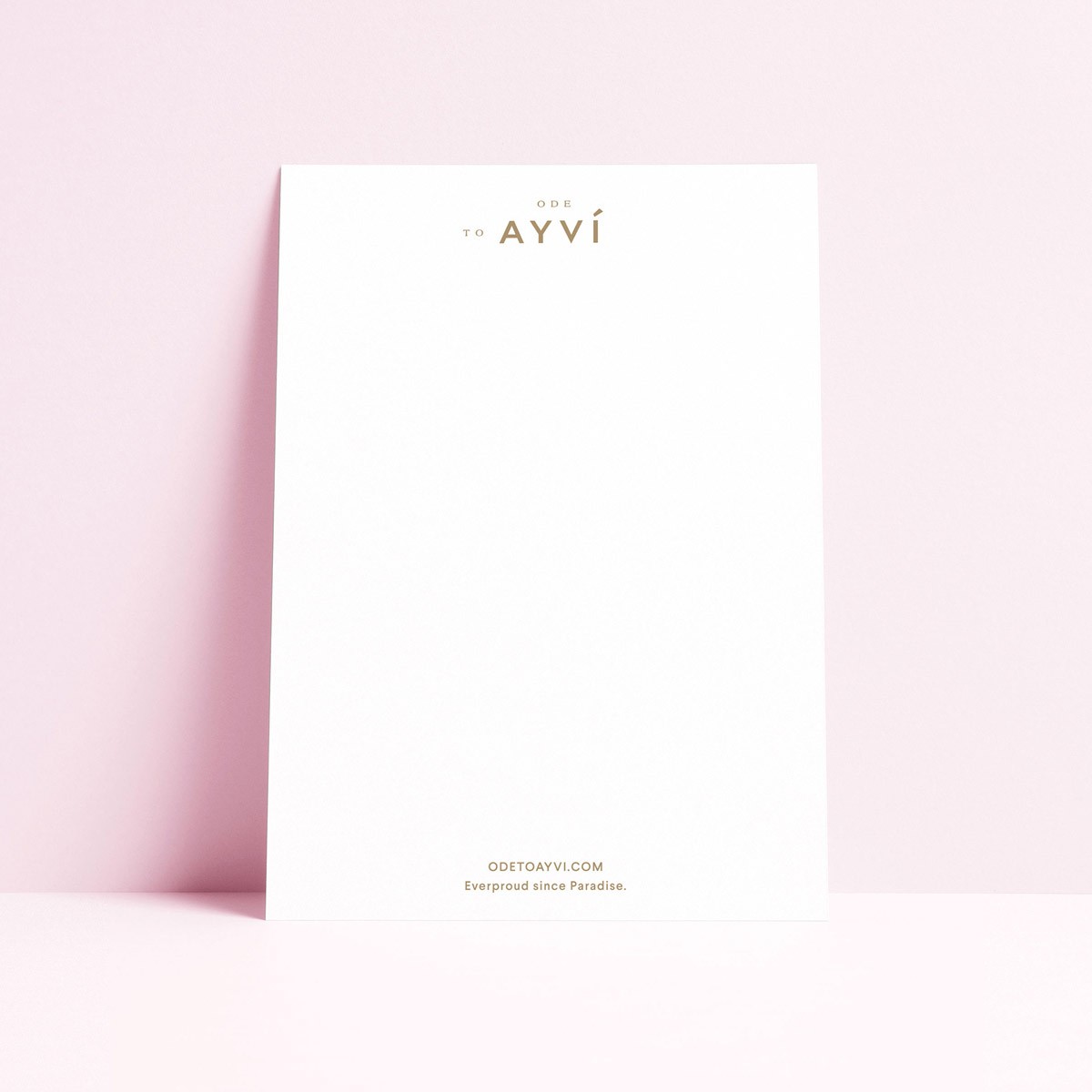 Karte FÊTE DE LA FEMME (gold) von ODE TO AYVI