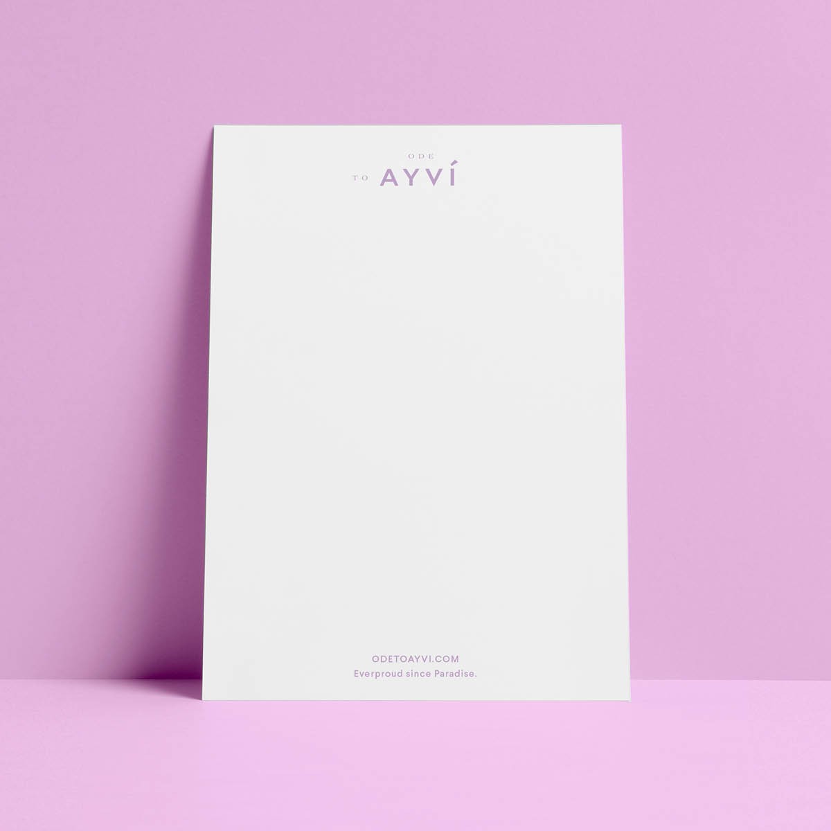 Karte LET’S BLOOM TOGETHER von ODE TO AYVI