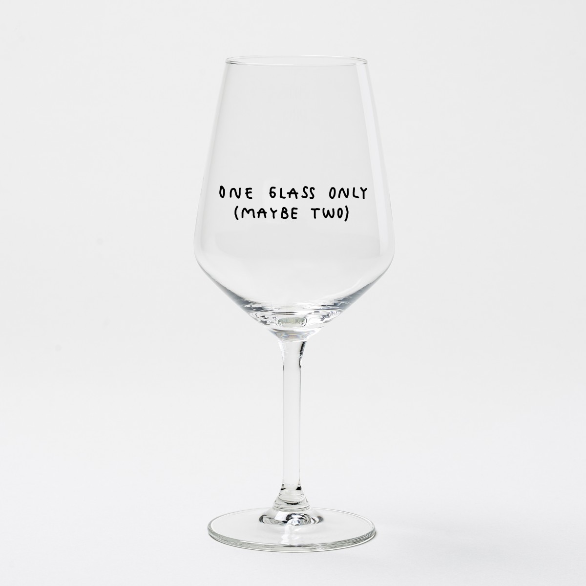 "One Glass Only (Maybe Two)" Weinglas by Johanna Schwarzer × selekkt