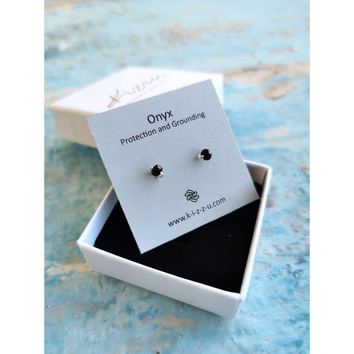 Zarte Onyx-Ohrstecker • Sterling Silber / Gold Filled / Roségold • Minimalistisches Handmade-Design • Stärke & Klarheit • Weihnachtsgeschenk