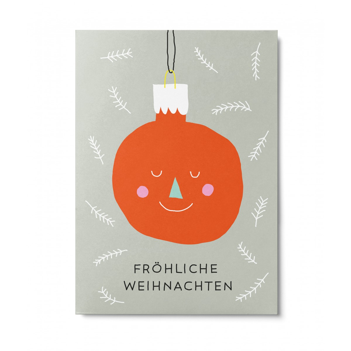 UNTER PINIEN – Weihnachtskugel – Postkarte 