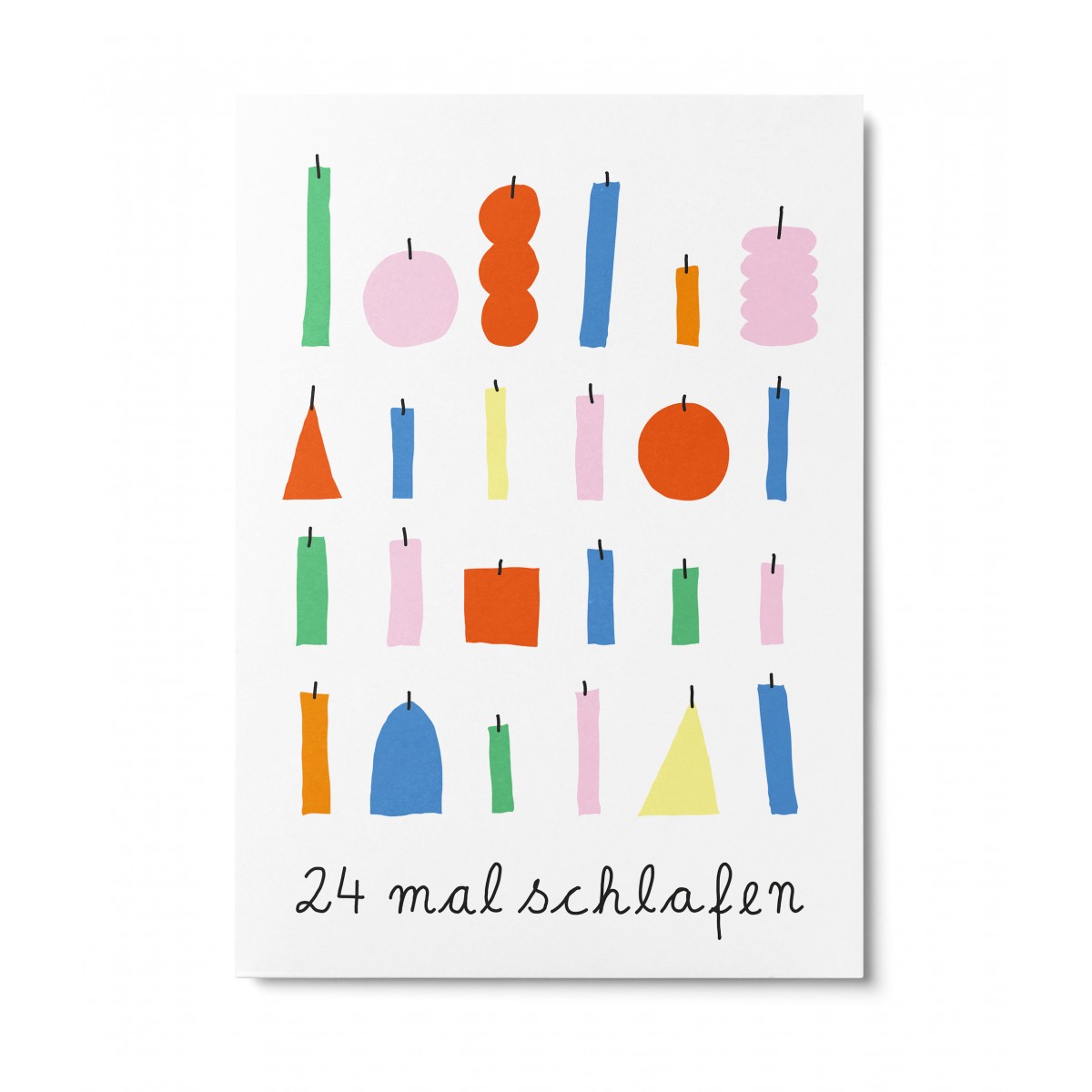 UNTER PINIEN – 24 mal schlafen – Postkarte UNTER PINIEN – 24 mal schlafen – Postkarte