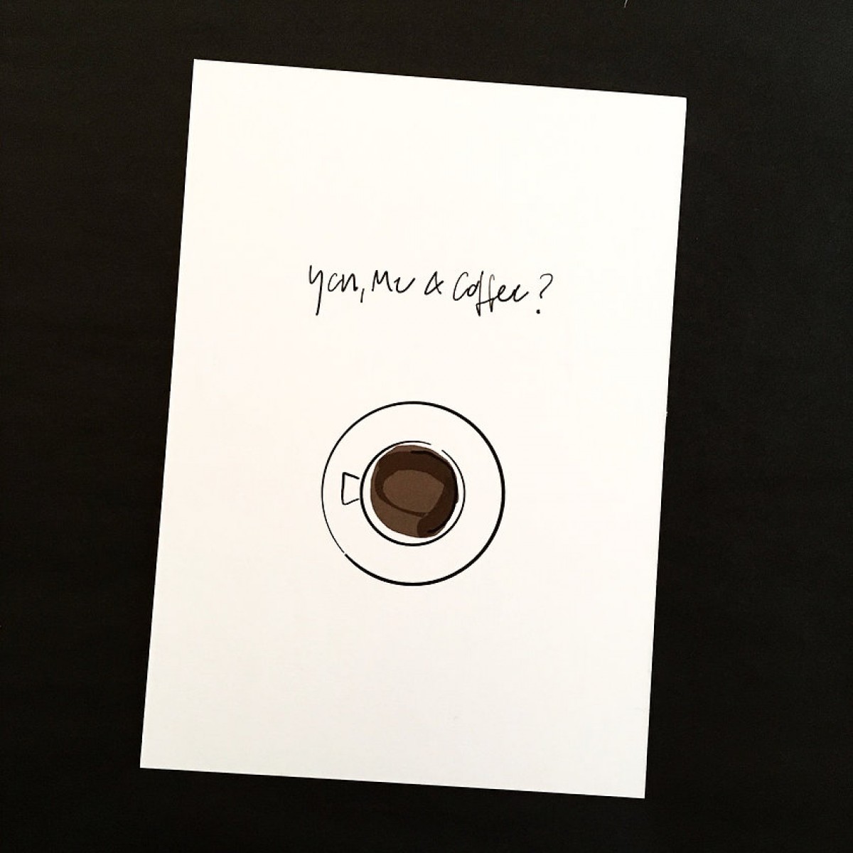 Love is the new black - Postkarte -
Coffee 