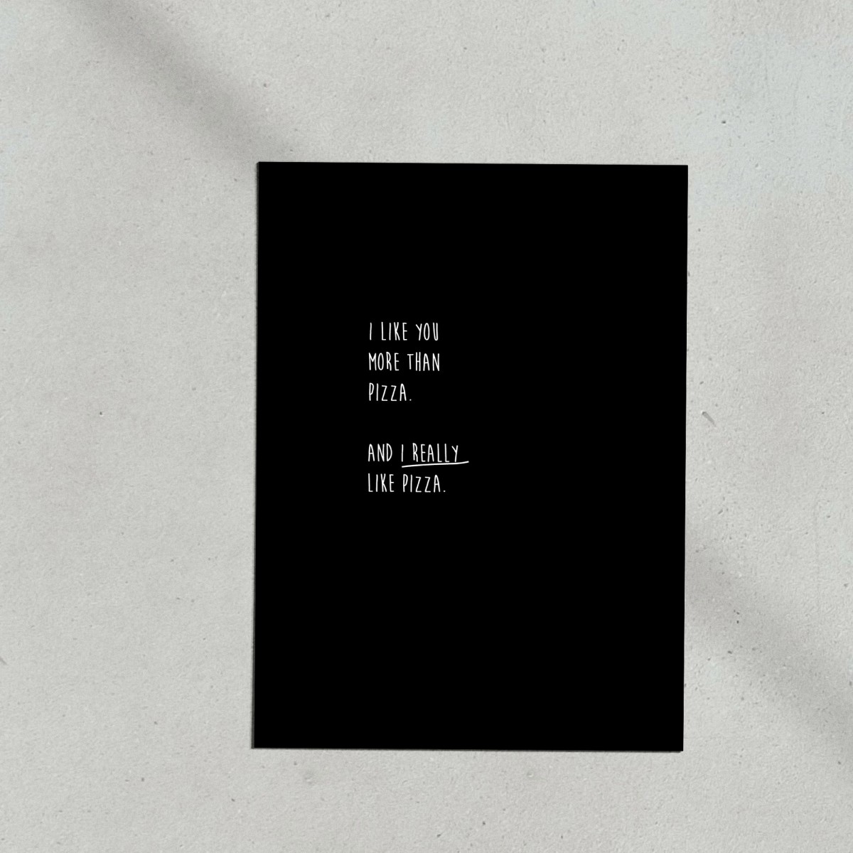 Love is the new black – Postkarten-Set "Word"
