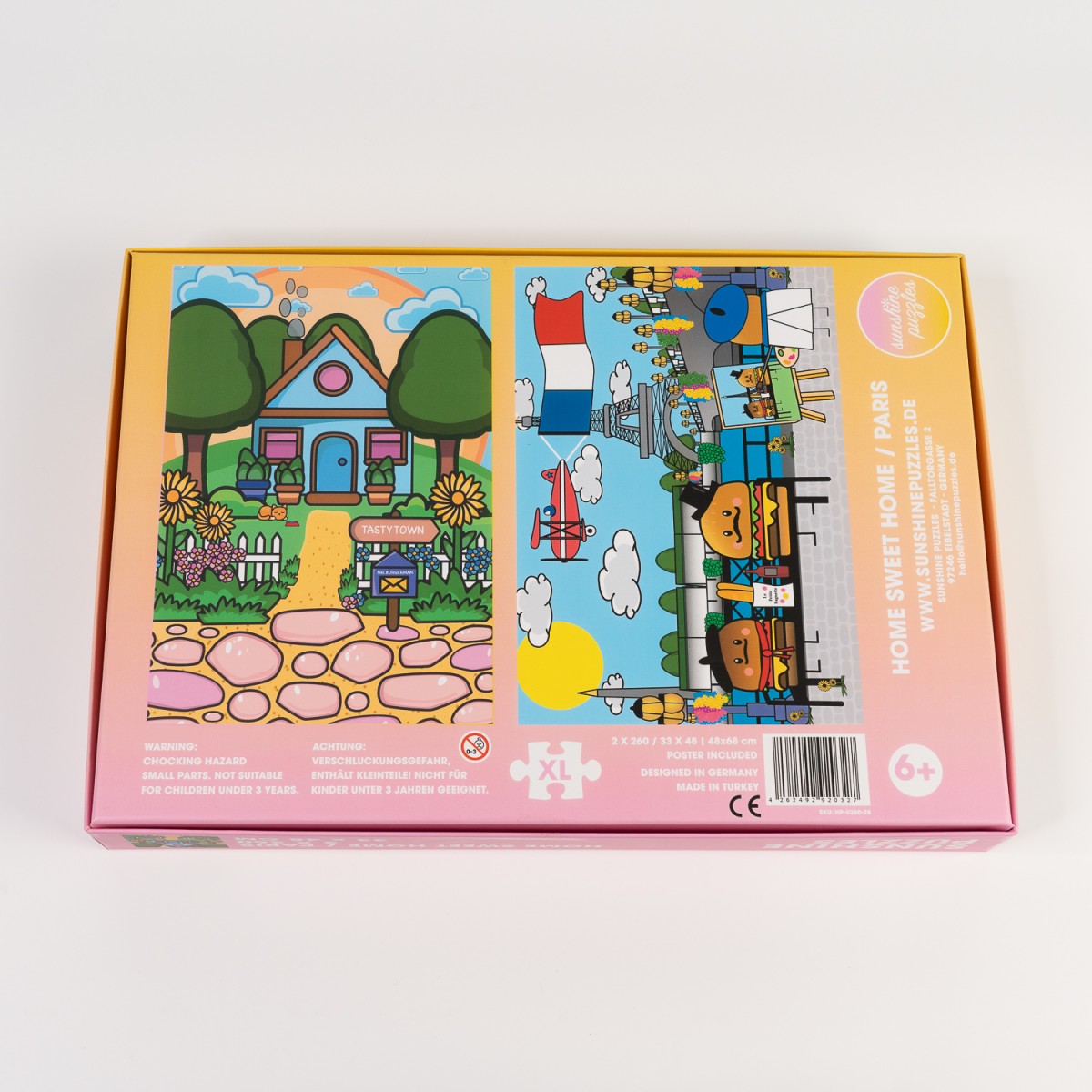 PARIS und HOME SWEET HOME , 2x 260 Teile in einer Box