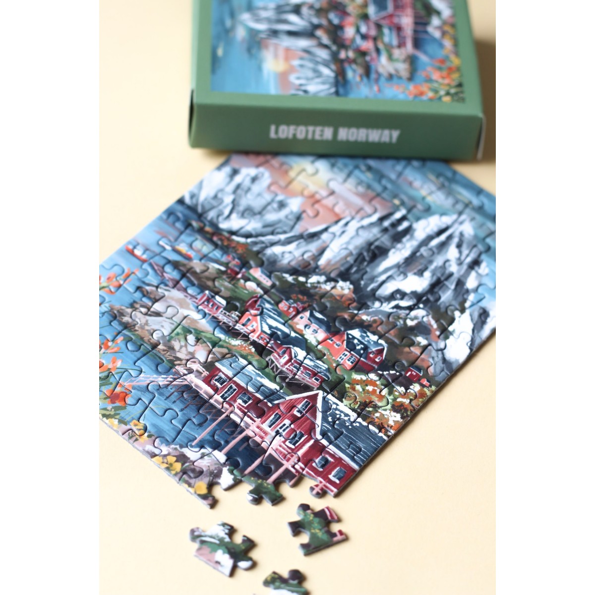 Piecely Lofoten Norway Minipuzzle, 99 Teile