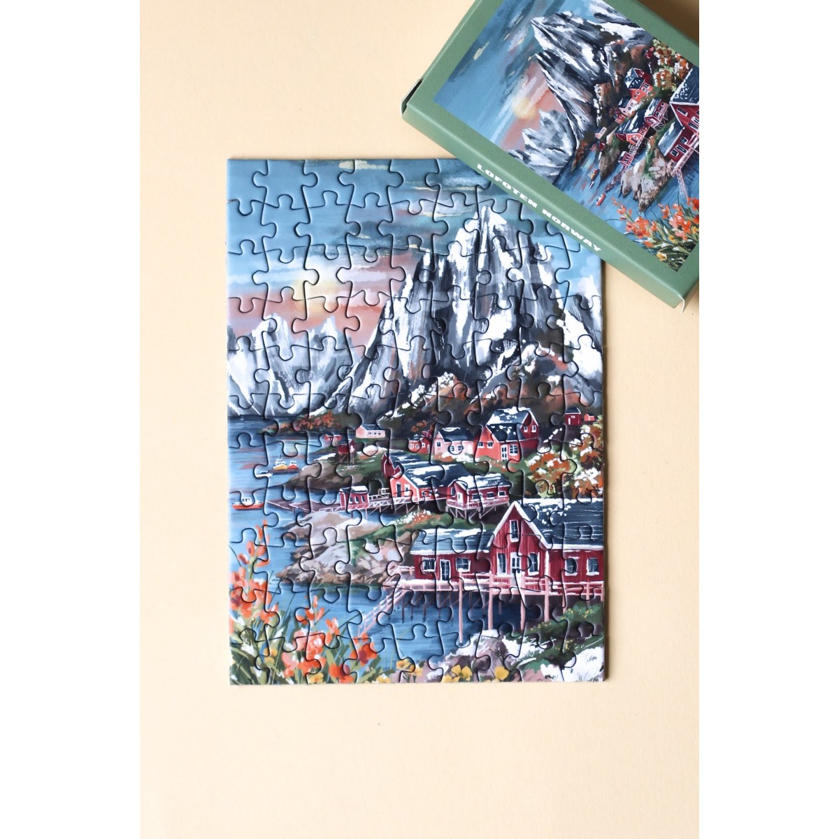 Piecely Lofoten Norway Minipuzzle, 99 Teile