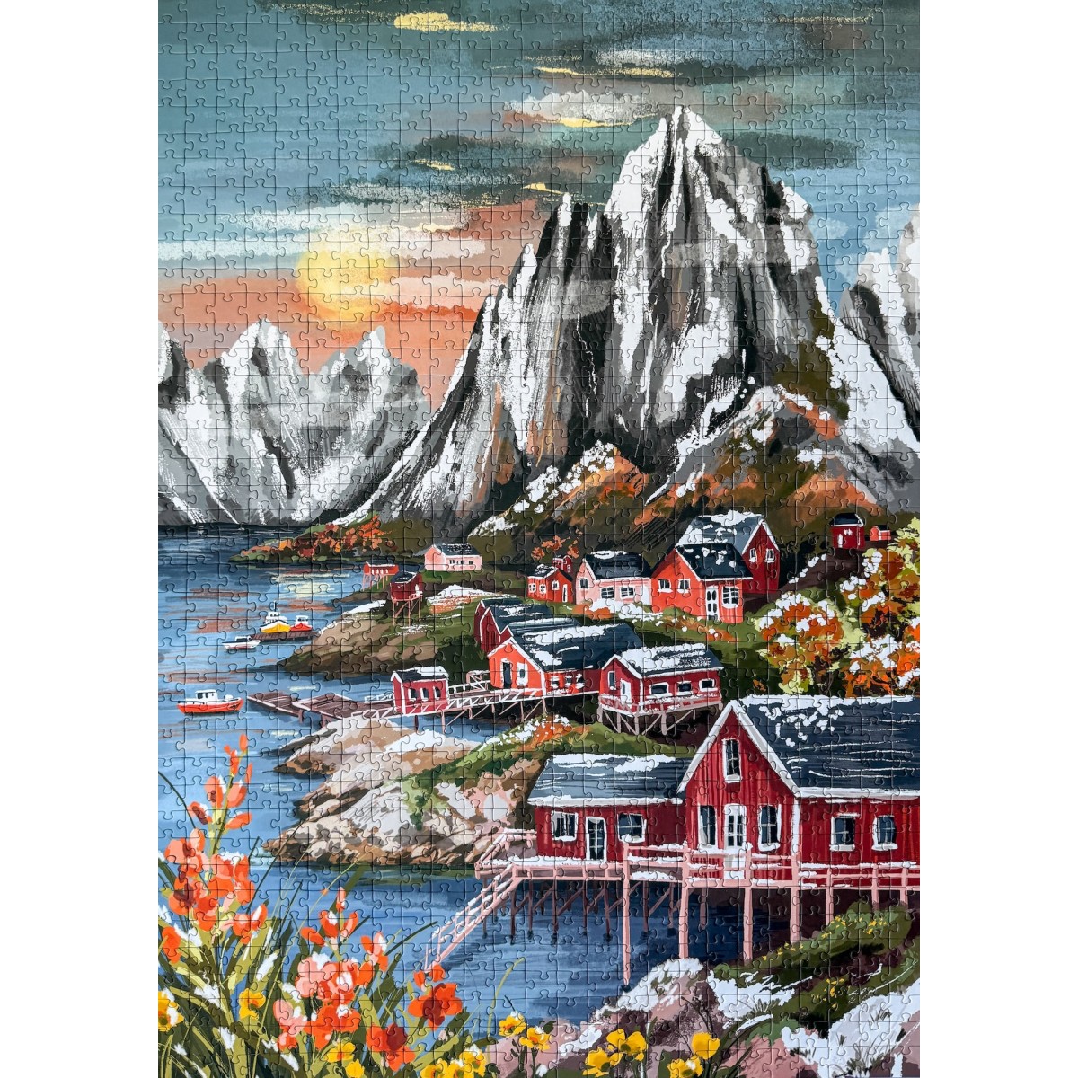 Piecely Lofoten Norway Puzzle, 1000 Teile