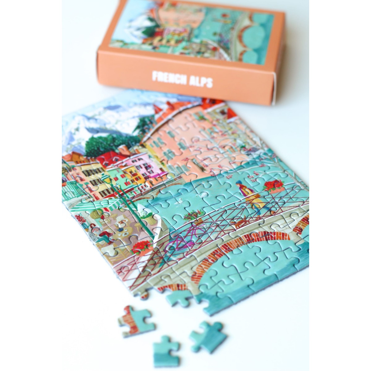 Piecely French Alps Minipuzzle, 99 Teile