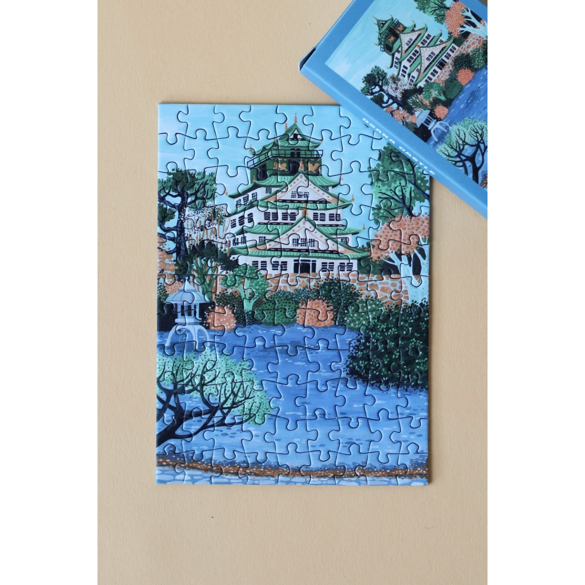 Piecely Osaka Castle Minipuzzle, 99 Teile