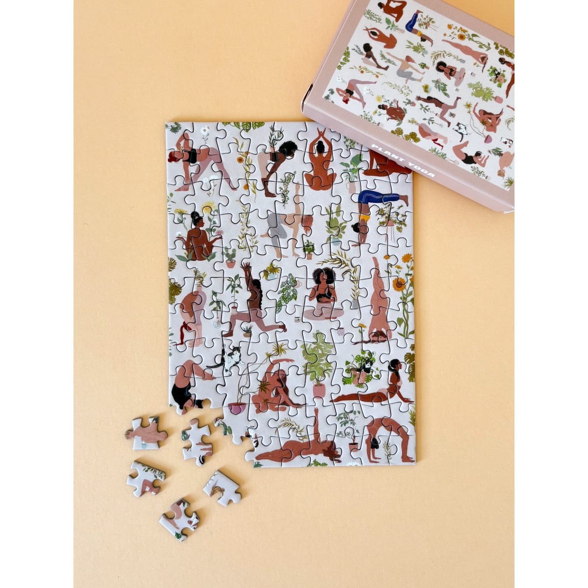 Piecely Plant Yoga Minipuzzle, 99 Teile