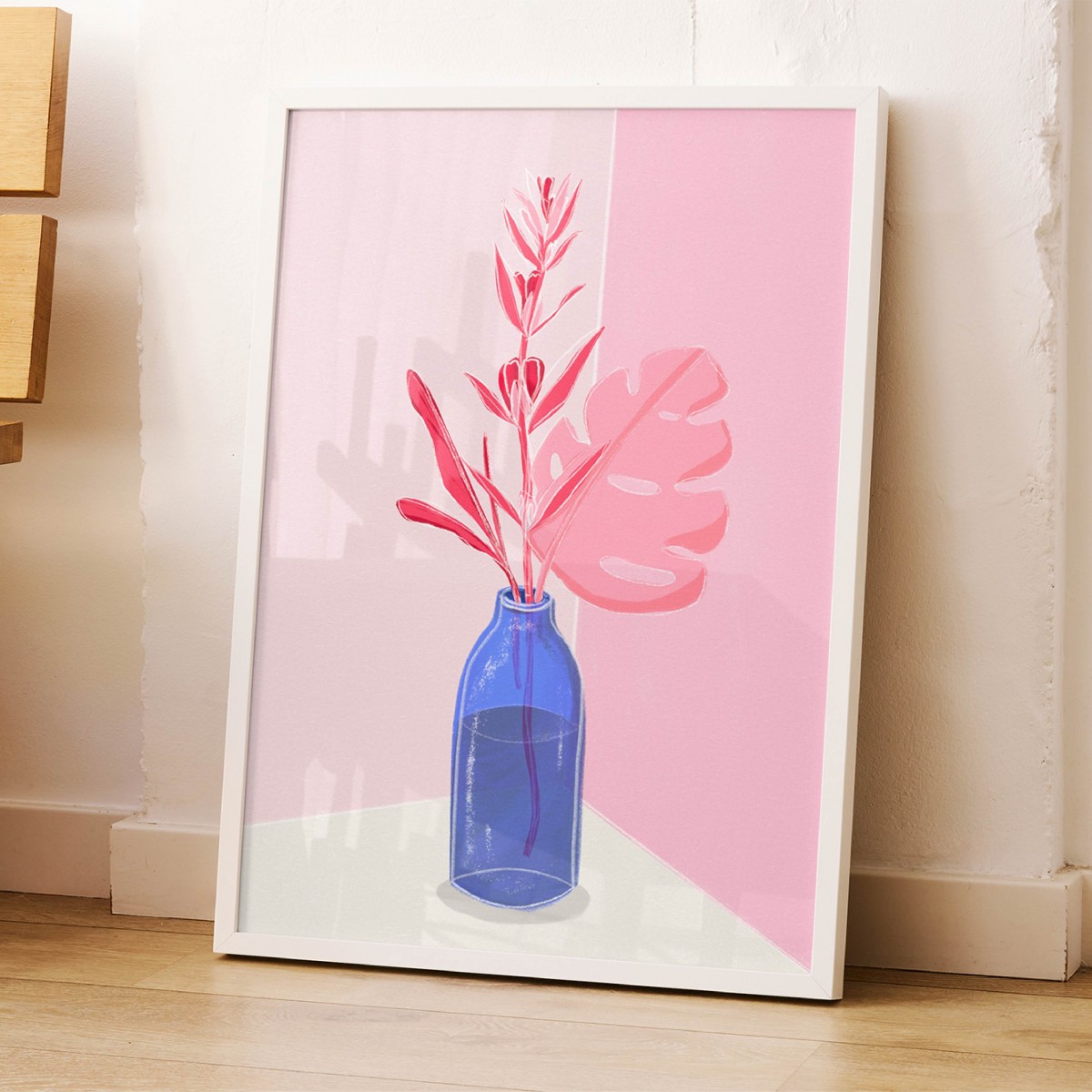 Pink Flowers / Kunstprint A3 / Svea Hansohn Illustration