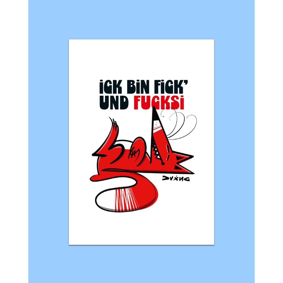 Karte "Fick & Fucksi" von DV×NG TH×NGS
