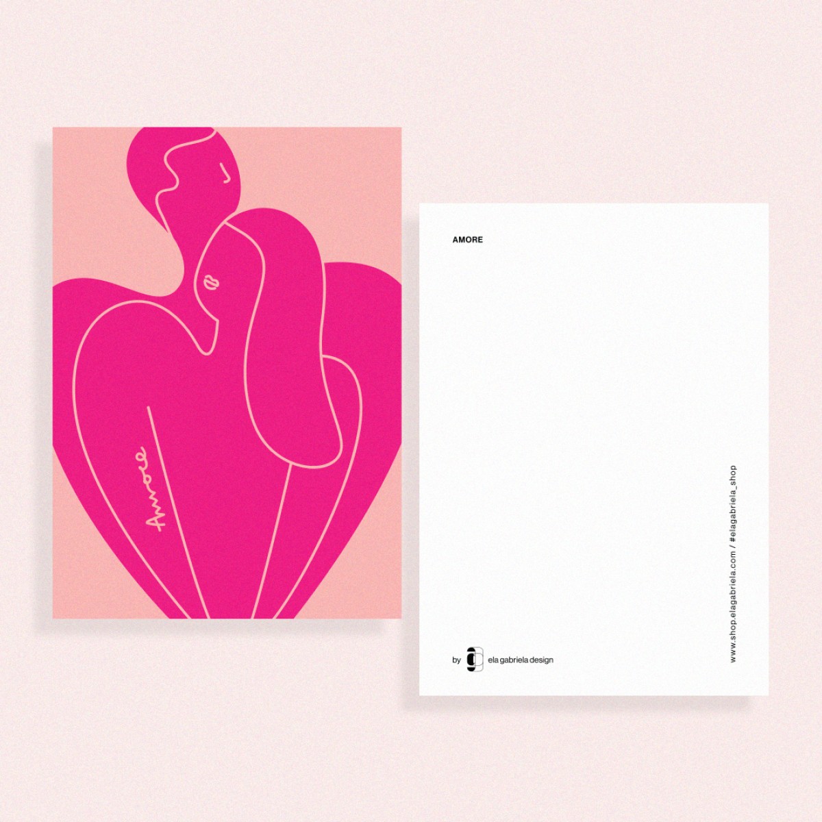 ela gabriela design "Amore" – Postkarte