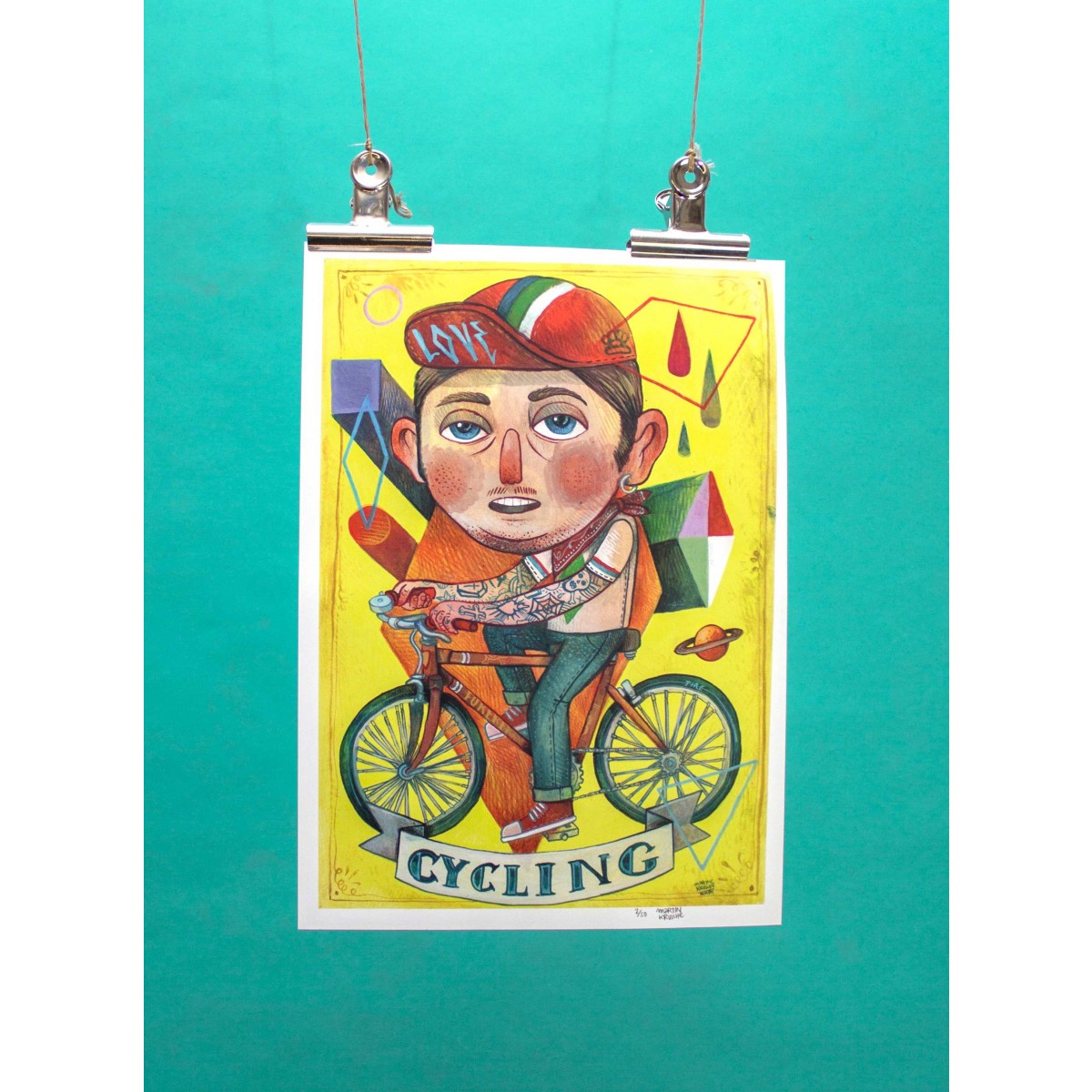 Martin Krusche – Artprint »Cyclist« DIN A3