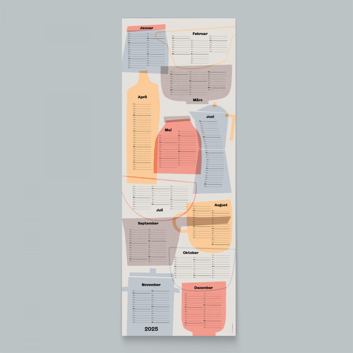 Kalender »Kitchen« 2025 / fidu—fine paper goods