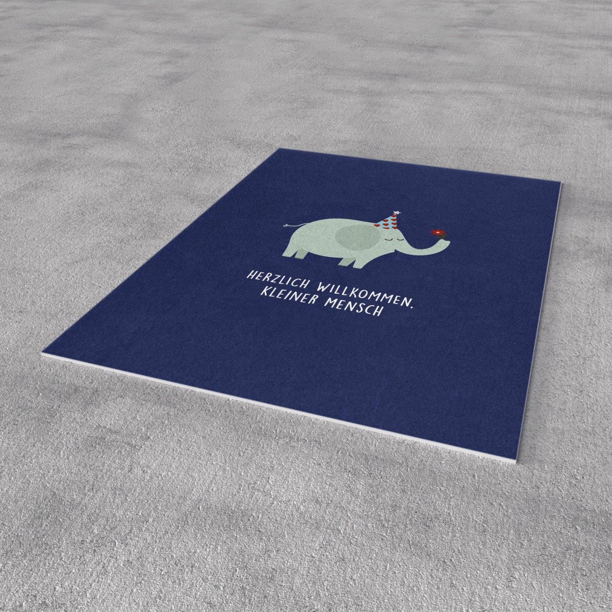 Postkarte - Elefant zur Geburt - Nr. 90 - Naturbedacht