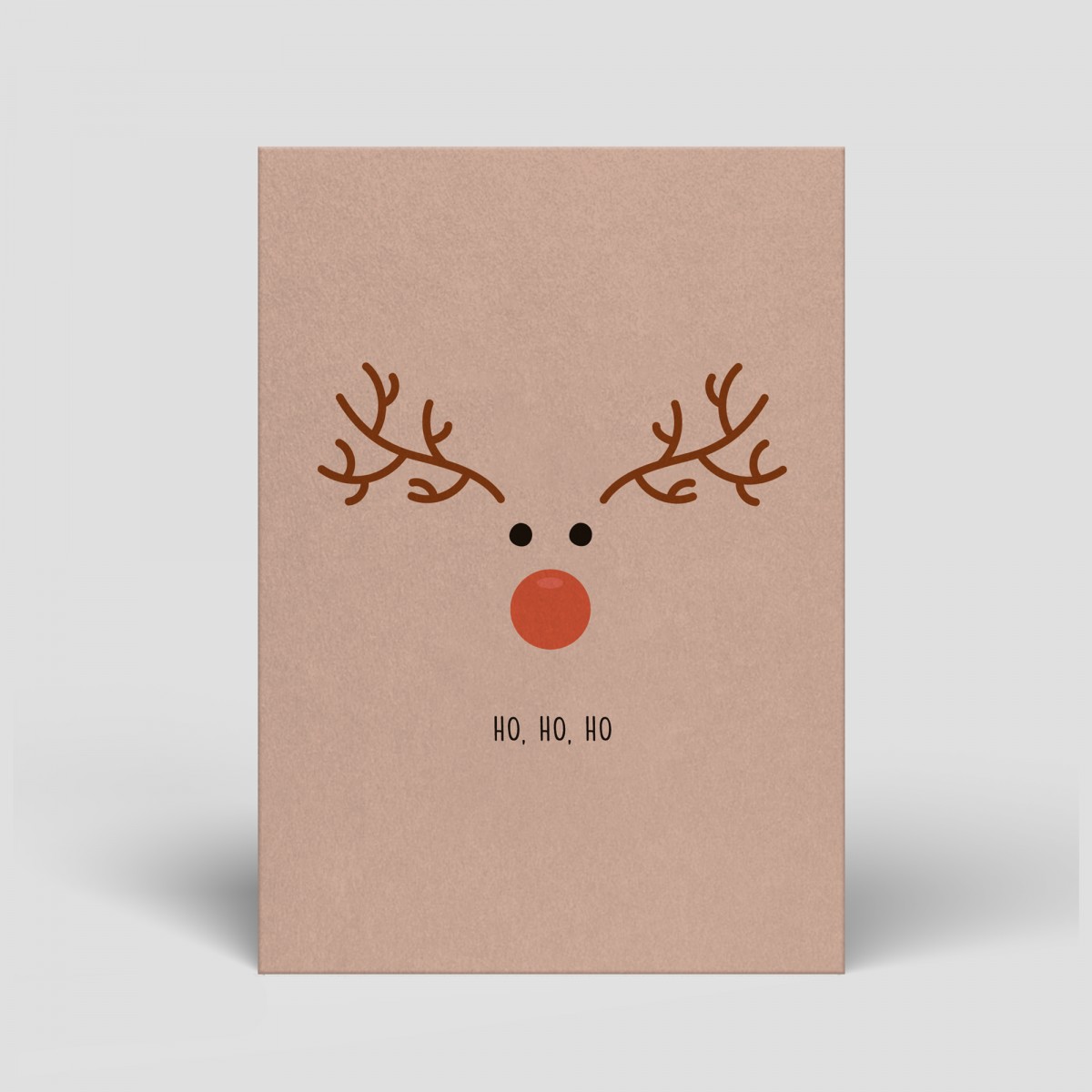 Postkarte - Weihnachten - Rentier - Nr. 69 - Naturbedacht