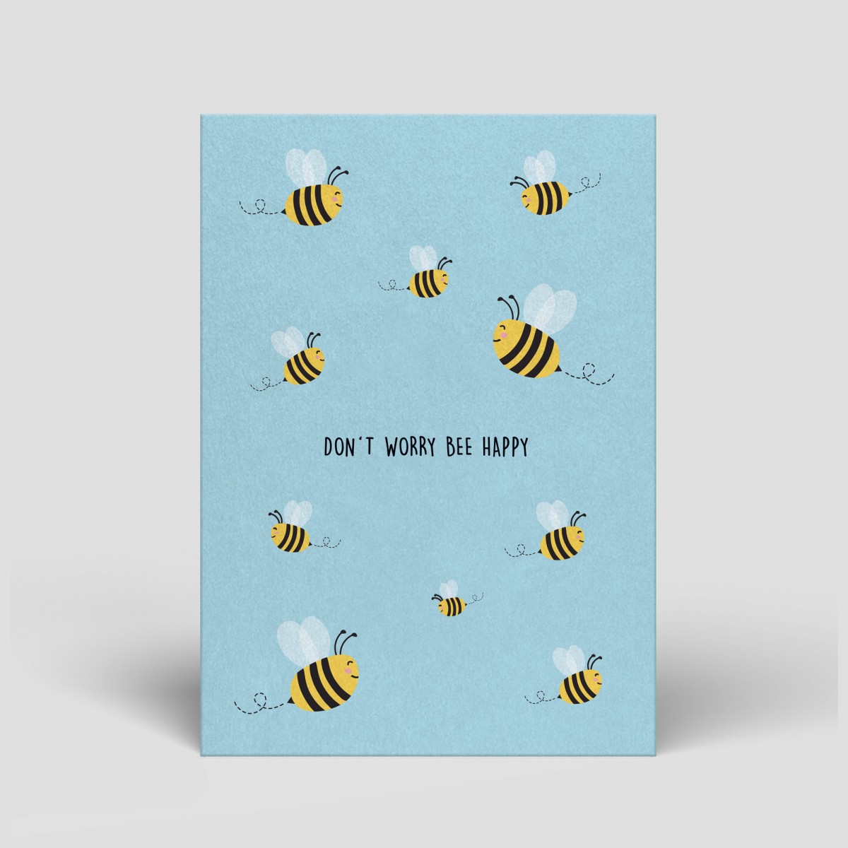 Postkarte - Don´t worry bee happy - Nr. 108 - Naturbedacht