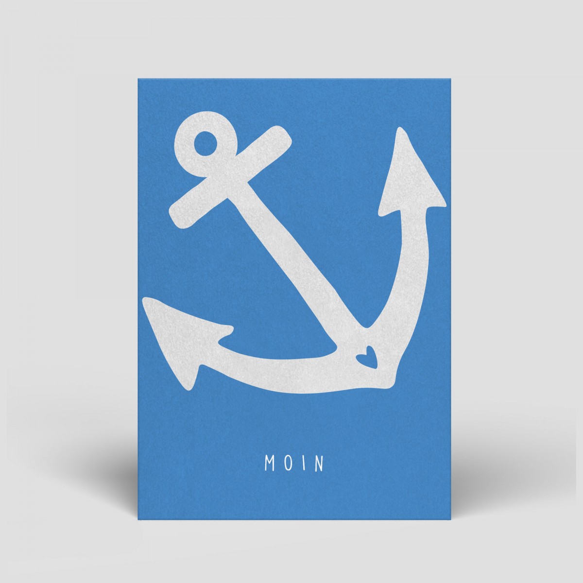 Postkarte Maritim - Anker mit Moin - Nr. 129 - Naturbedacht