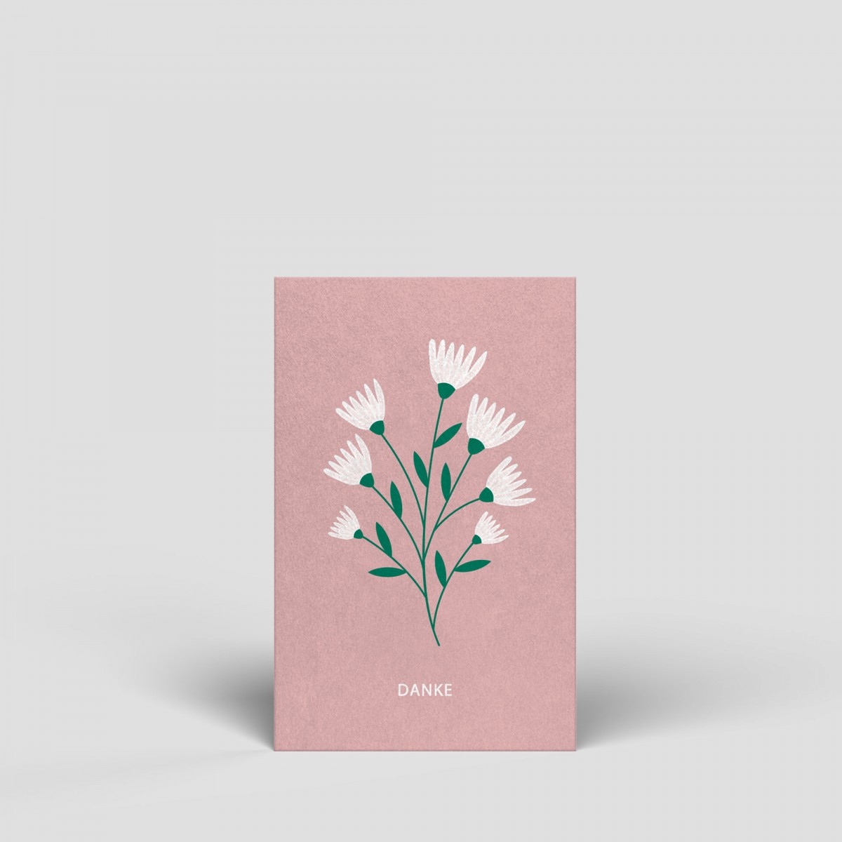 Midikarte - Danke - Nr. 140 - Naturbedacht