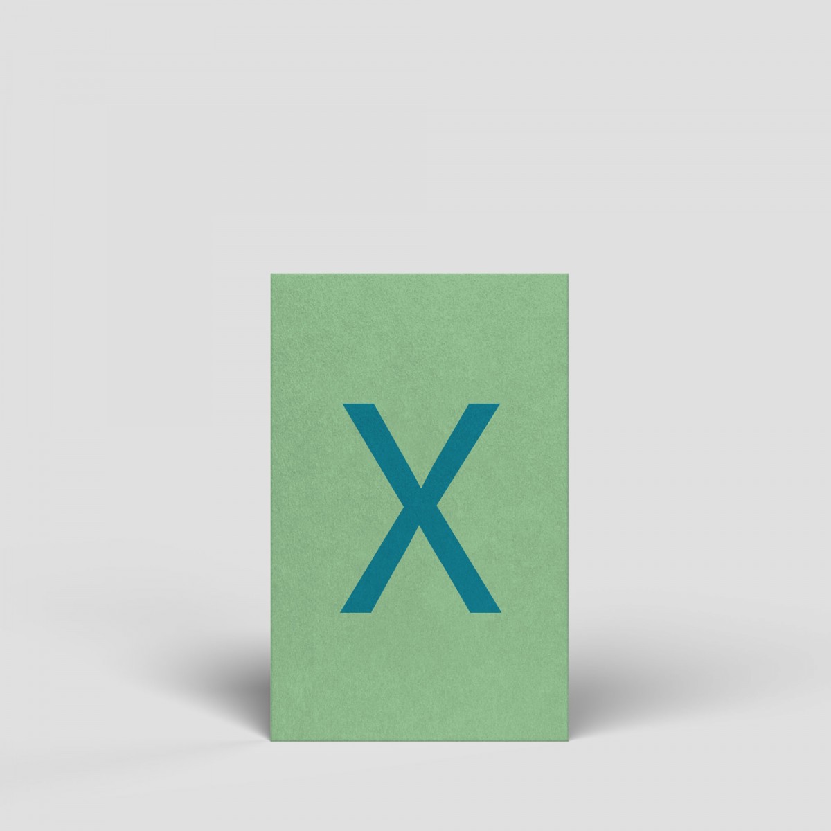Midikarte - Buchstabe X - Nr. 185 - Naturbedacht