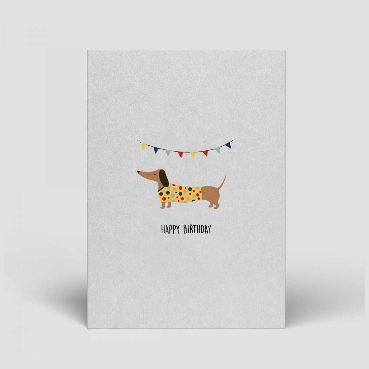 Postkarte - Geburtstag - Dackel - Nr. 21 - Naturbedacht