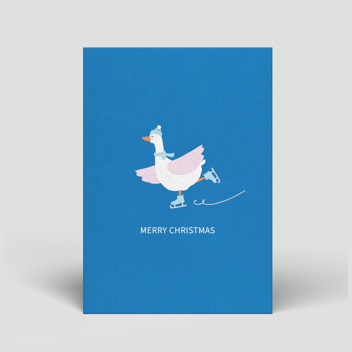 Weihnachtskarte - Schlittschuhe - Nr. 334 - Naturbedacht