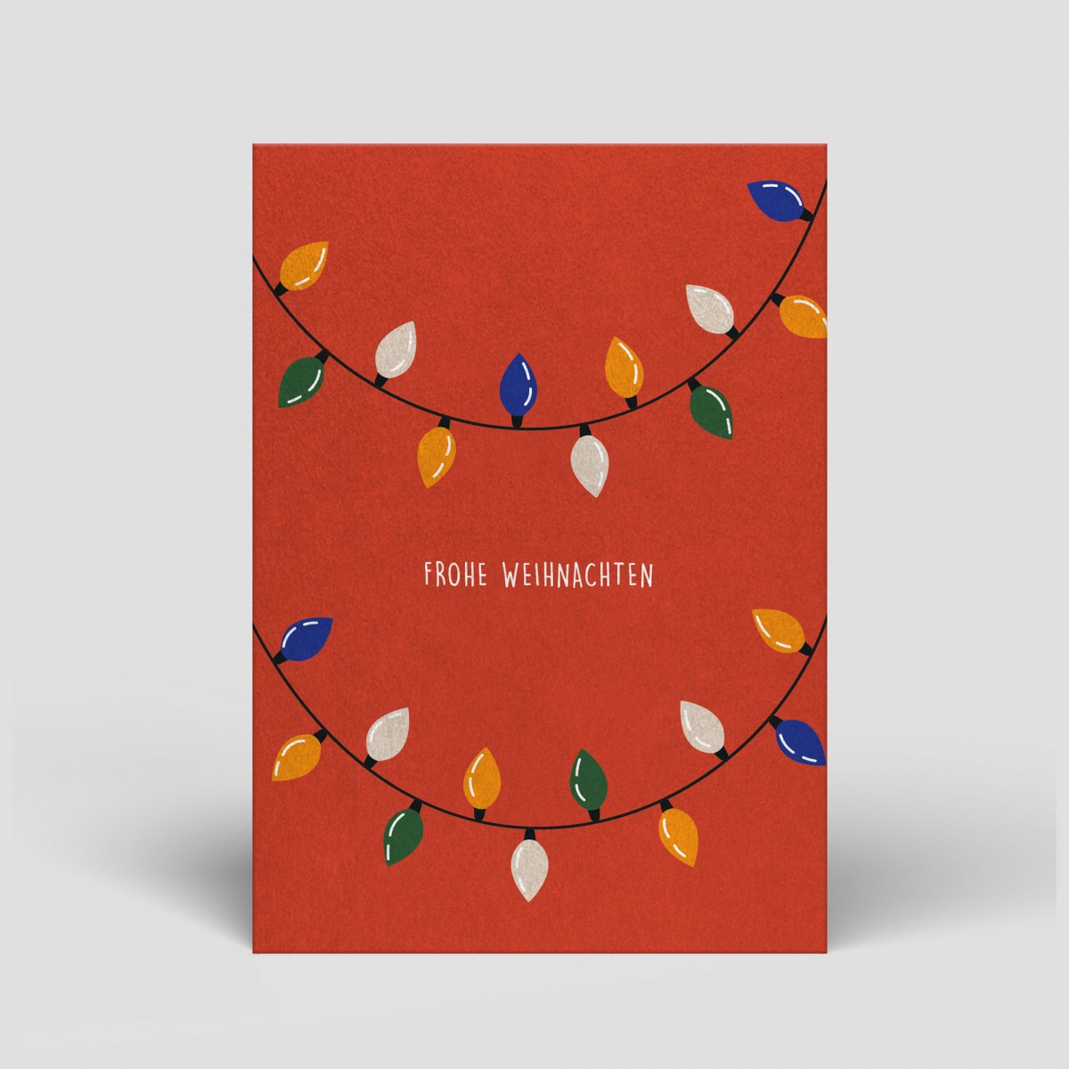 Postkarte - Lichterkette Weihnachten - Nr. 58 - Naturbedacht